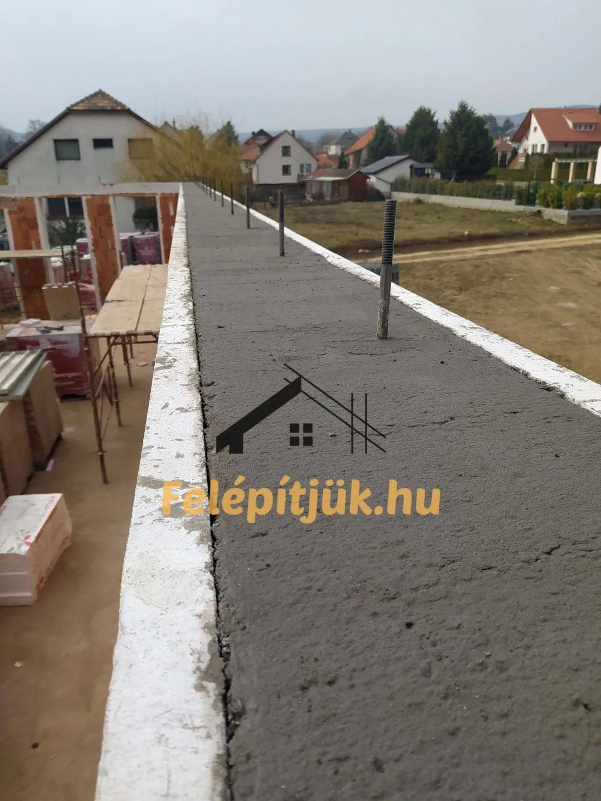 Pilisszántó — Családi ház szerkezetépítés — 1. kép
