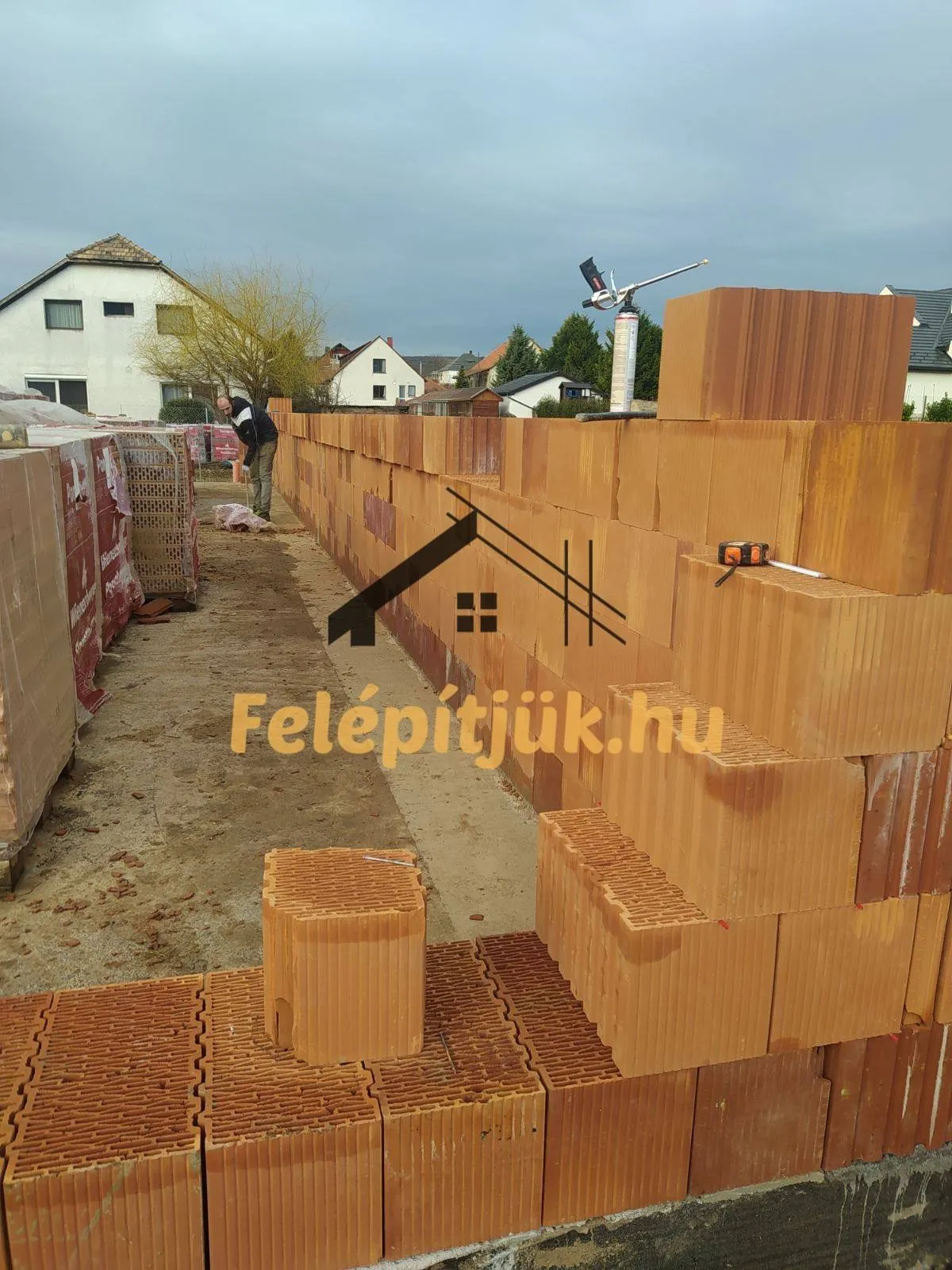 Pilisszántó — Családi ház szerkezetépítés — 3. kép