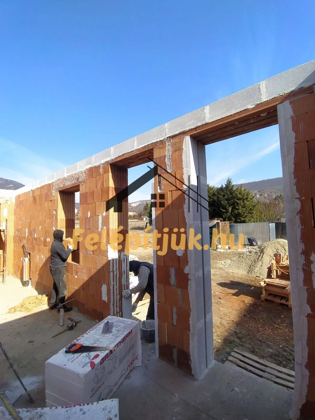 Pilisszántó — Családi ház szerkezetépítés — 4. kép