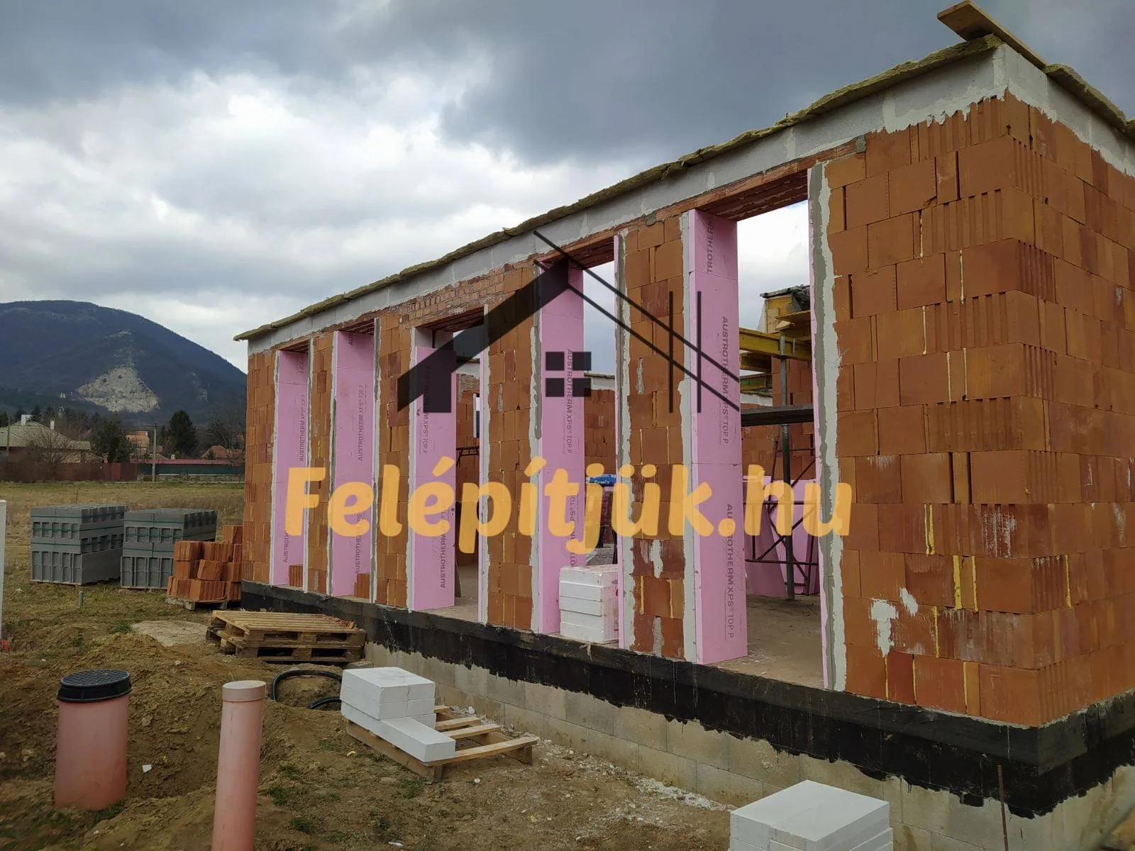 Pilisszántó — Családi ház szerkezetépítés — 5. kép