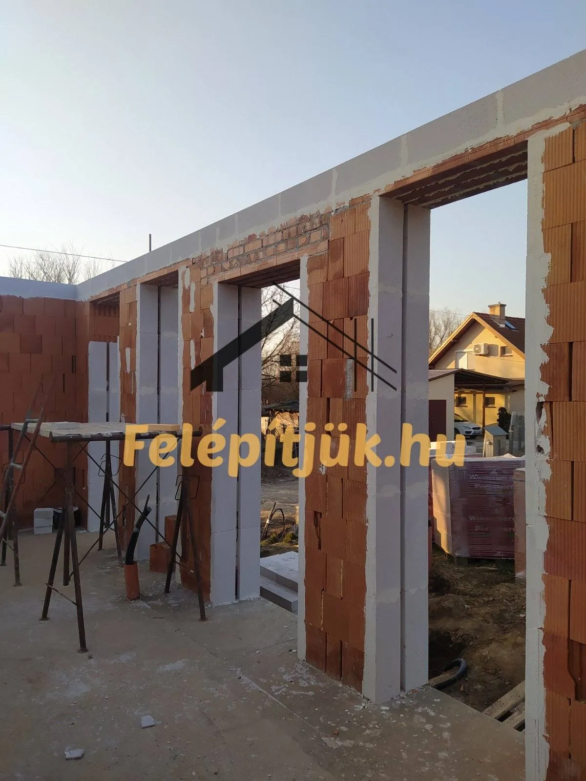 Pilisszántó — Családi ház szerkezetépítés — 6. kép