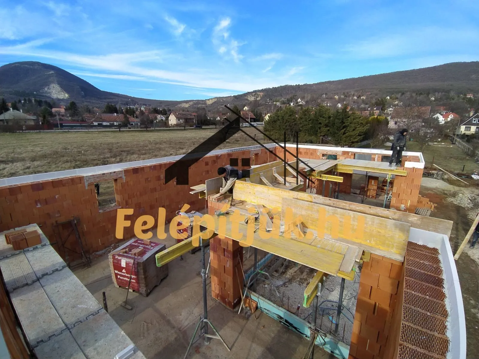 Pilisszántó — Családi ház szerkezetépítés — 7. kép