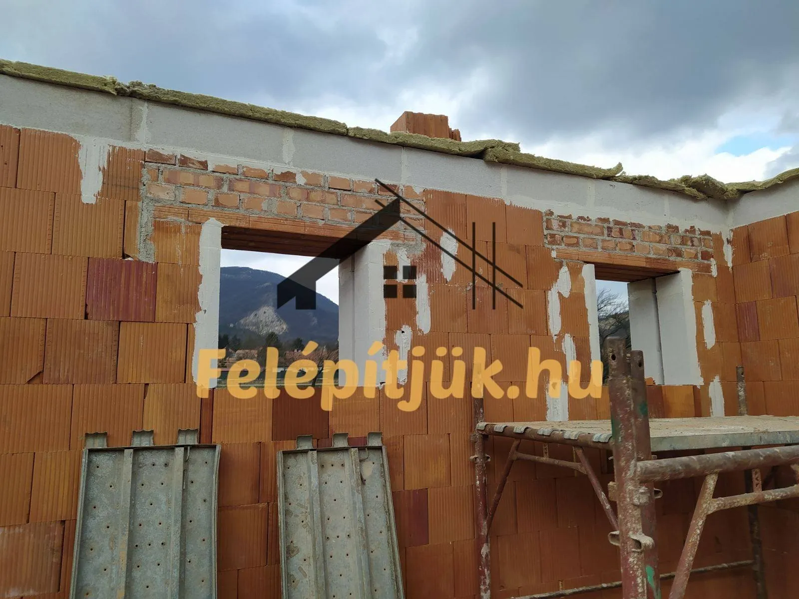 Pilisszántó — Családi ház szerkezetépítés — 8. kép