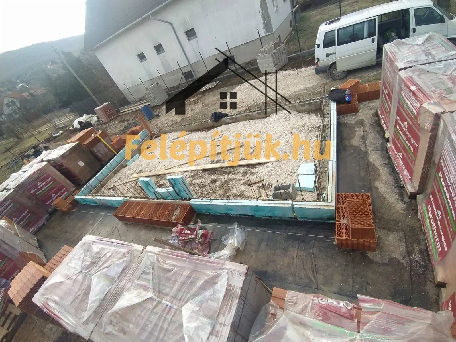 Pilisszántó — Családi ház szerkezetépítés — 9. kép