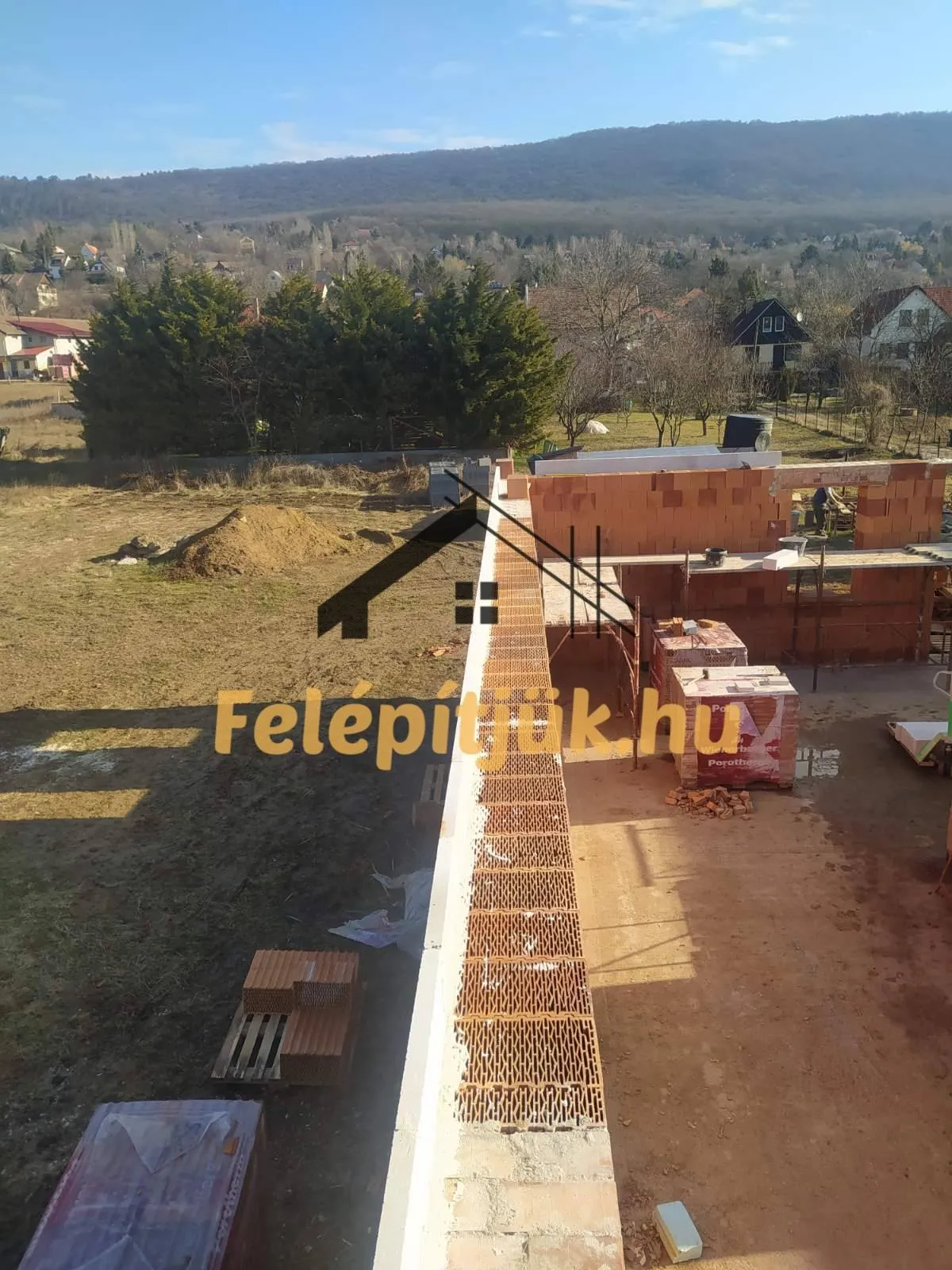 Pilisszántó — Családi ház szerkezetépítés — 10. kép