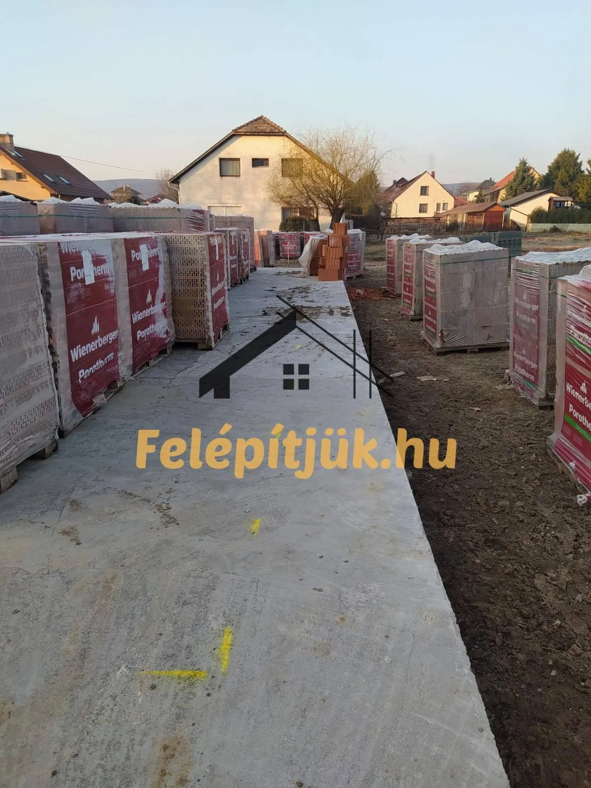 Pilisszántó — Családi ház szerkezetépítés — 12. kép