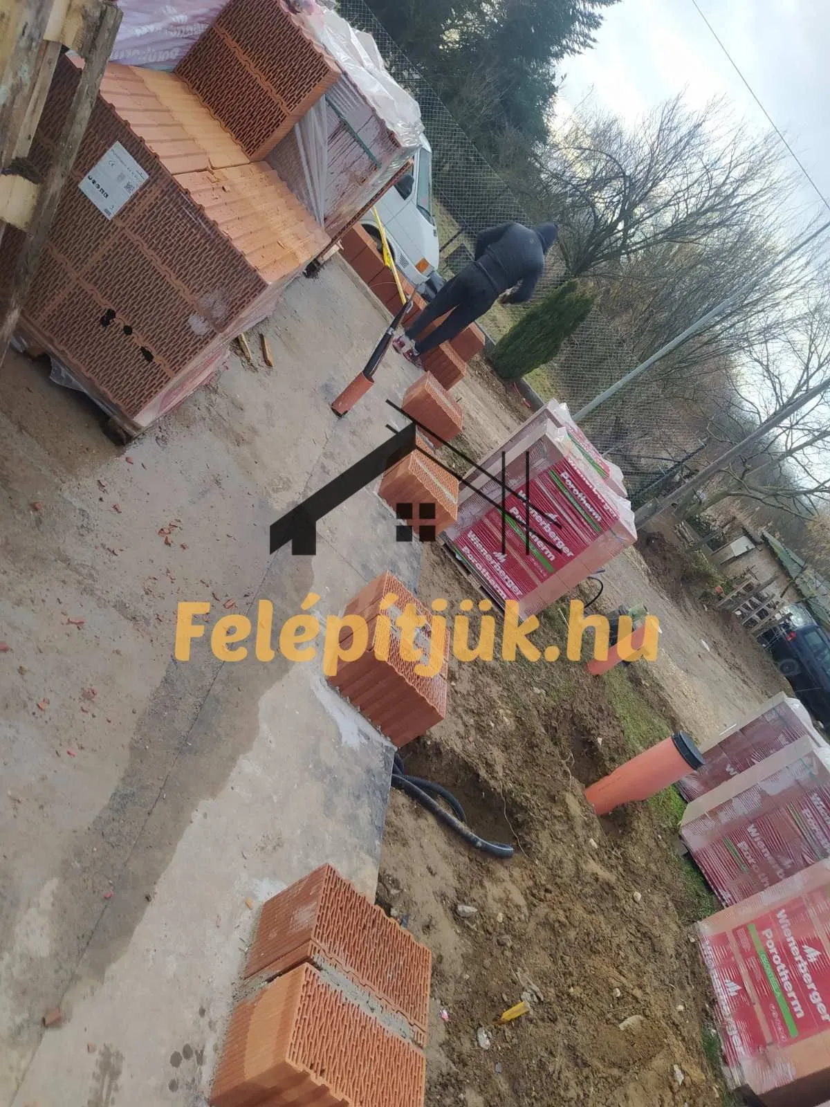 Pilisszántó — Családi ház szerkezetépítés — 13. kép