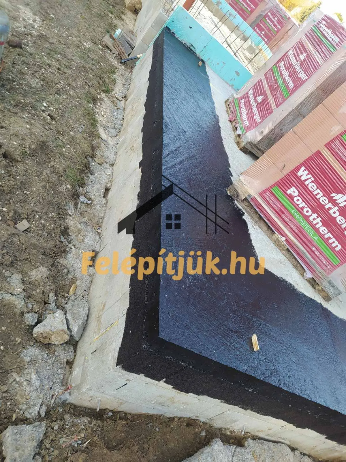 Pilisszántó — Családi ház szerkezetépítés — 16. kép