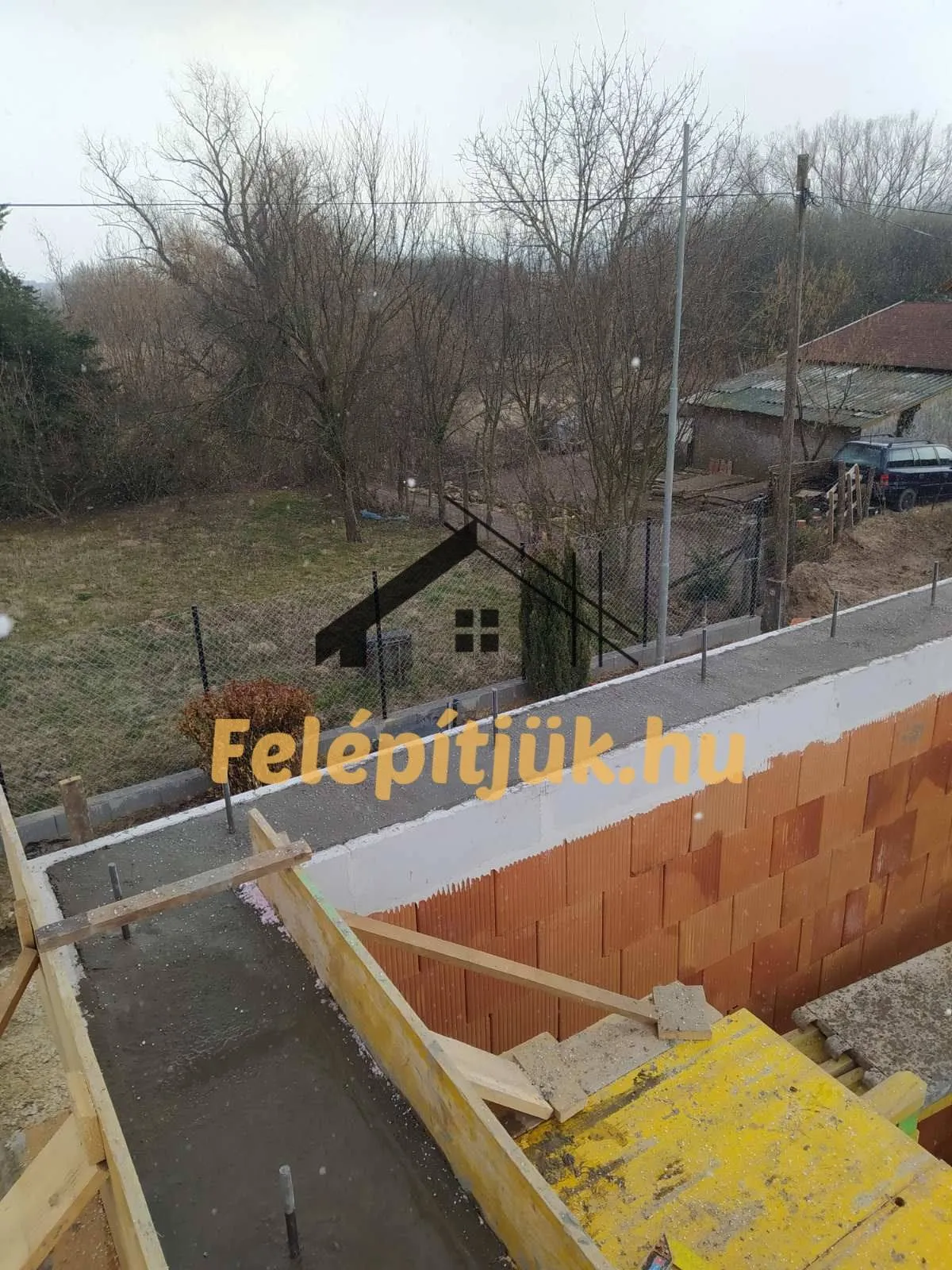 Pilisszántó — Családi ház szerkezetépítés — 19. kép