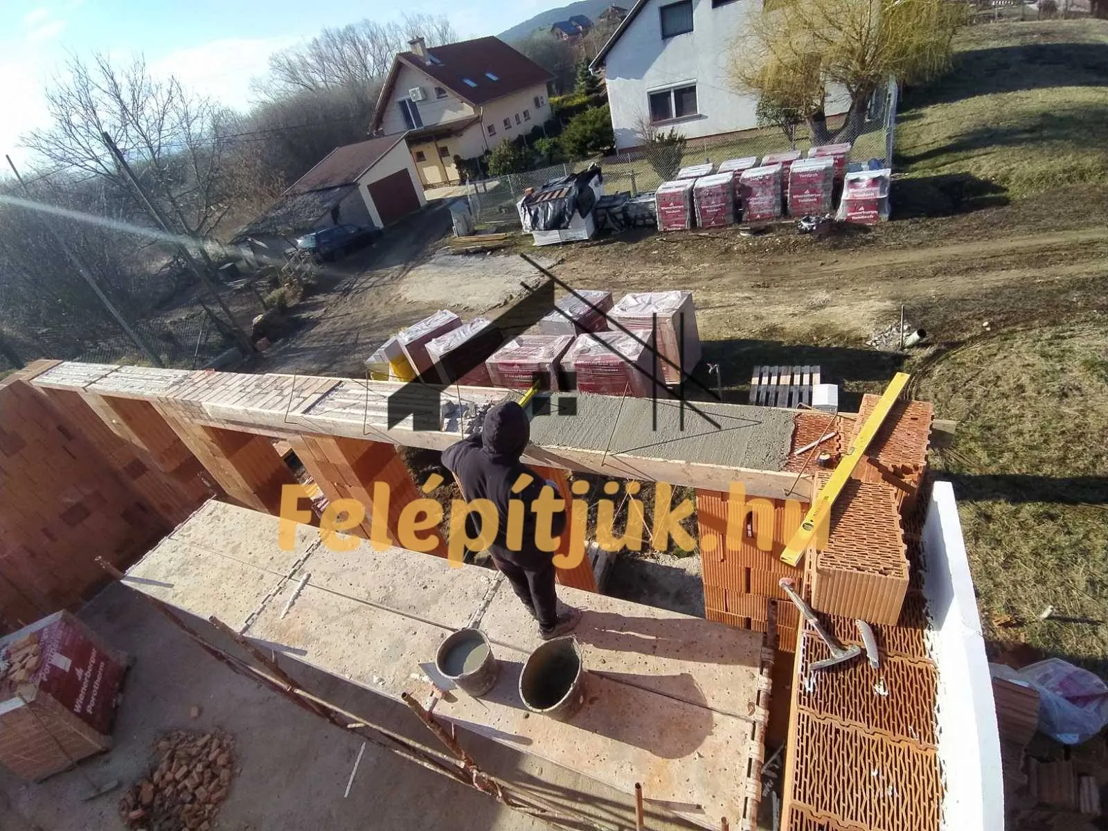 Pilisszántó — Családi ház szerkezetépítés — 20. kép