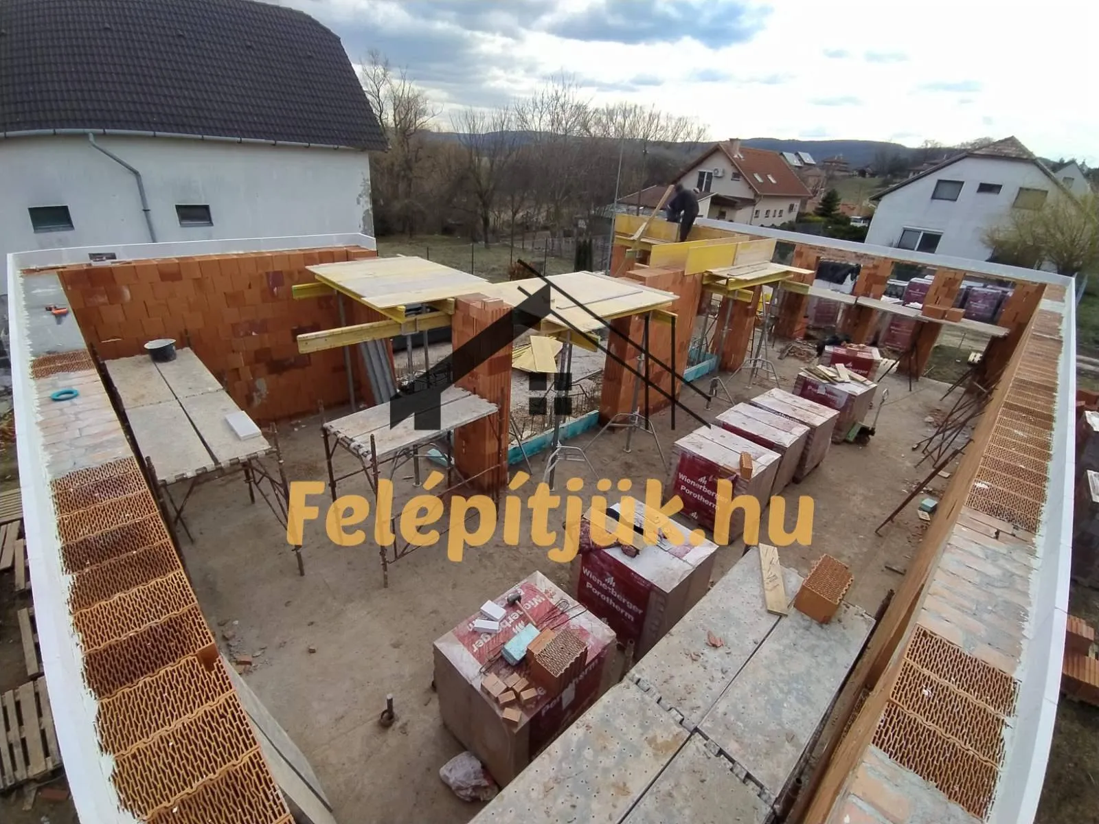 Pilisszántó — Családi ház szerkezetépítés — 21. kép