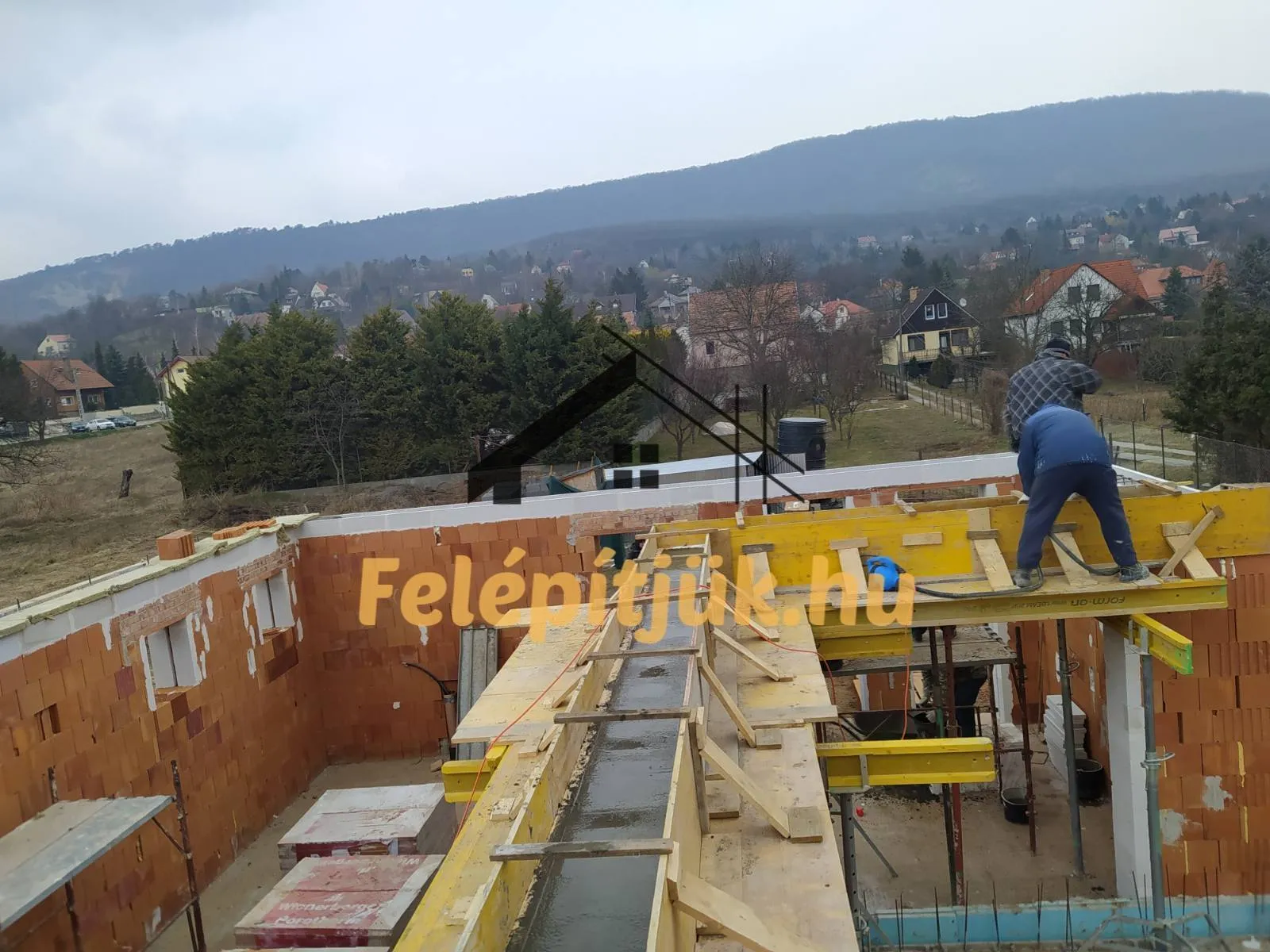 Pilisszántó — Családi ház szerkezetépítés — 22. kép