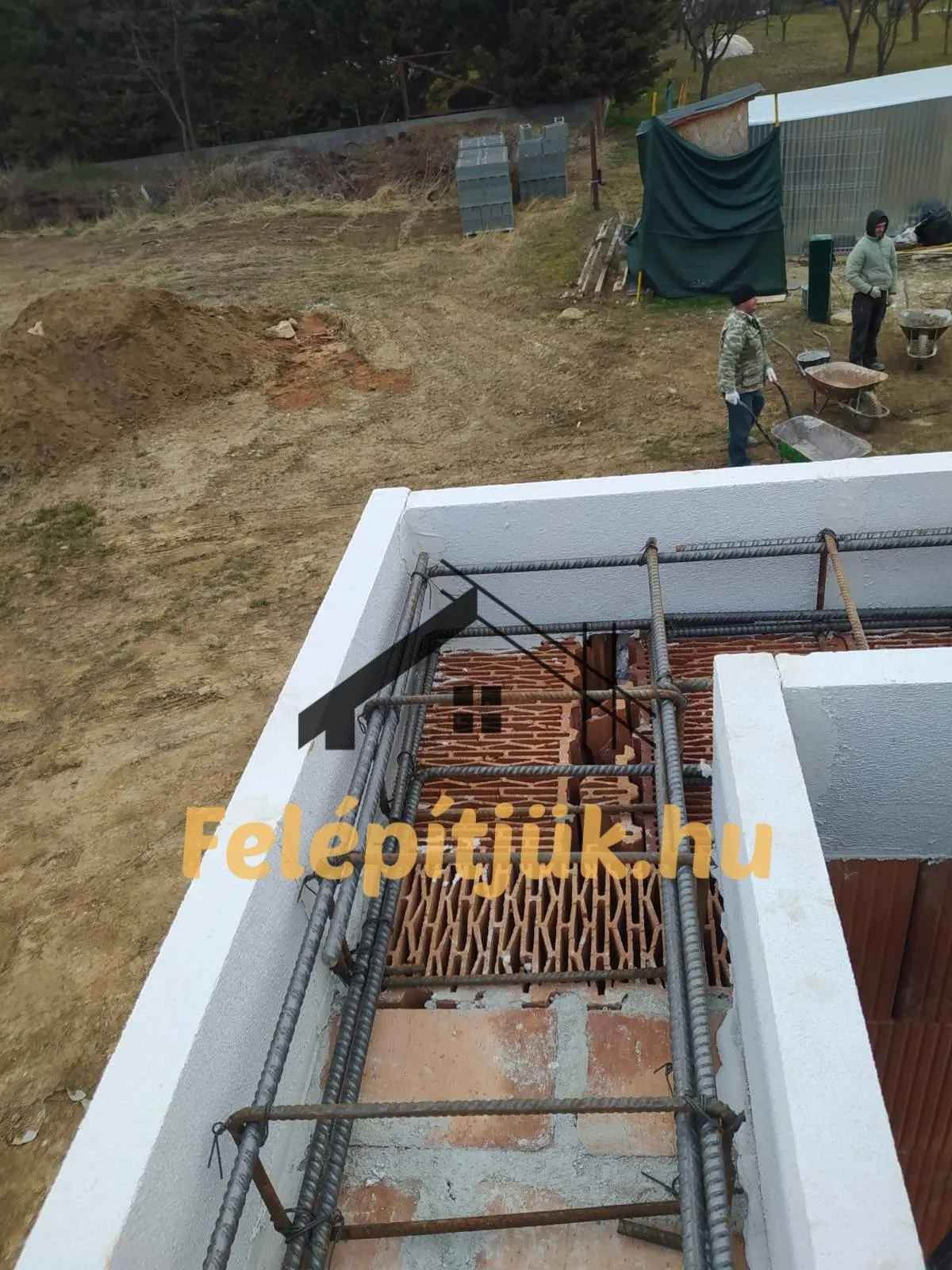 Pilisszántó — Családi ház szerkezetépítés — 23. kép